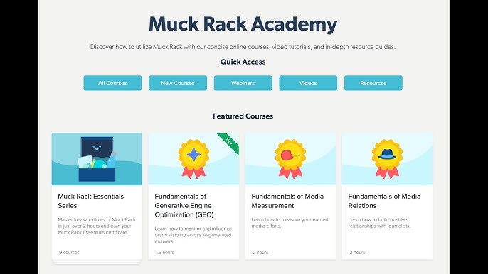 Muck Rack Education Videos